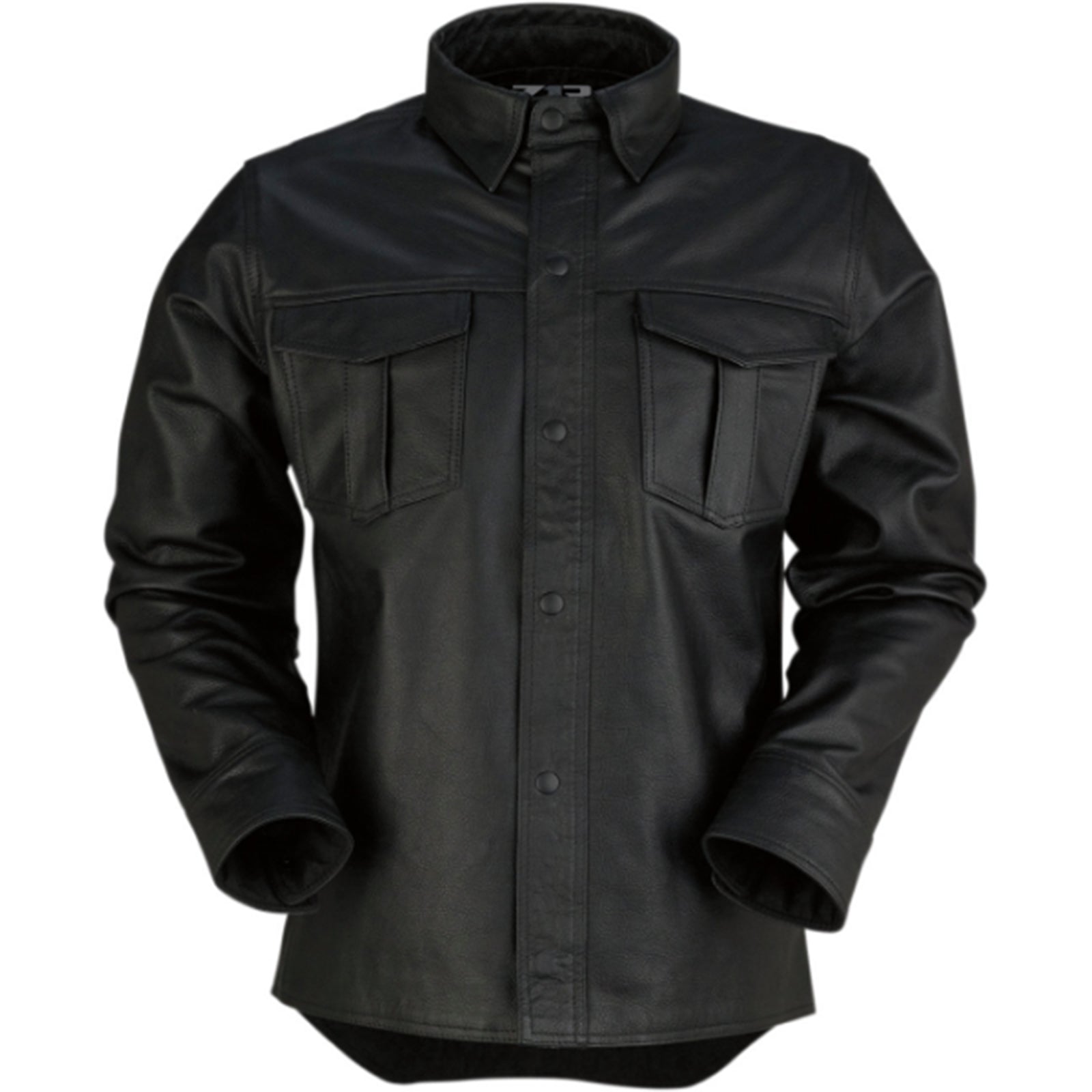 Z1R Motz Leather Men's Button Up Long-Sleeve Shirts-2810