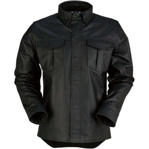 Z1R Motz Leather Men's Button Up Long-Sleeve Shirts