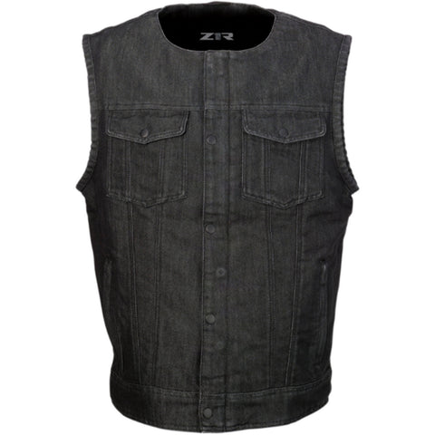 Z1R Ganja Denim Men's Cruiser Vests