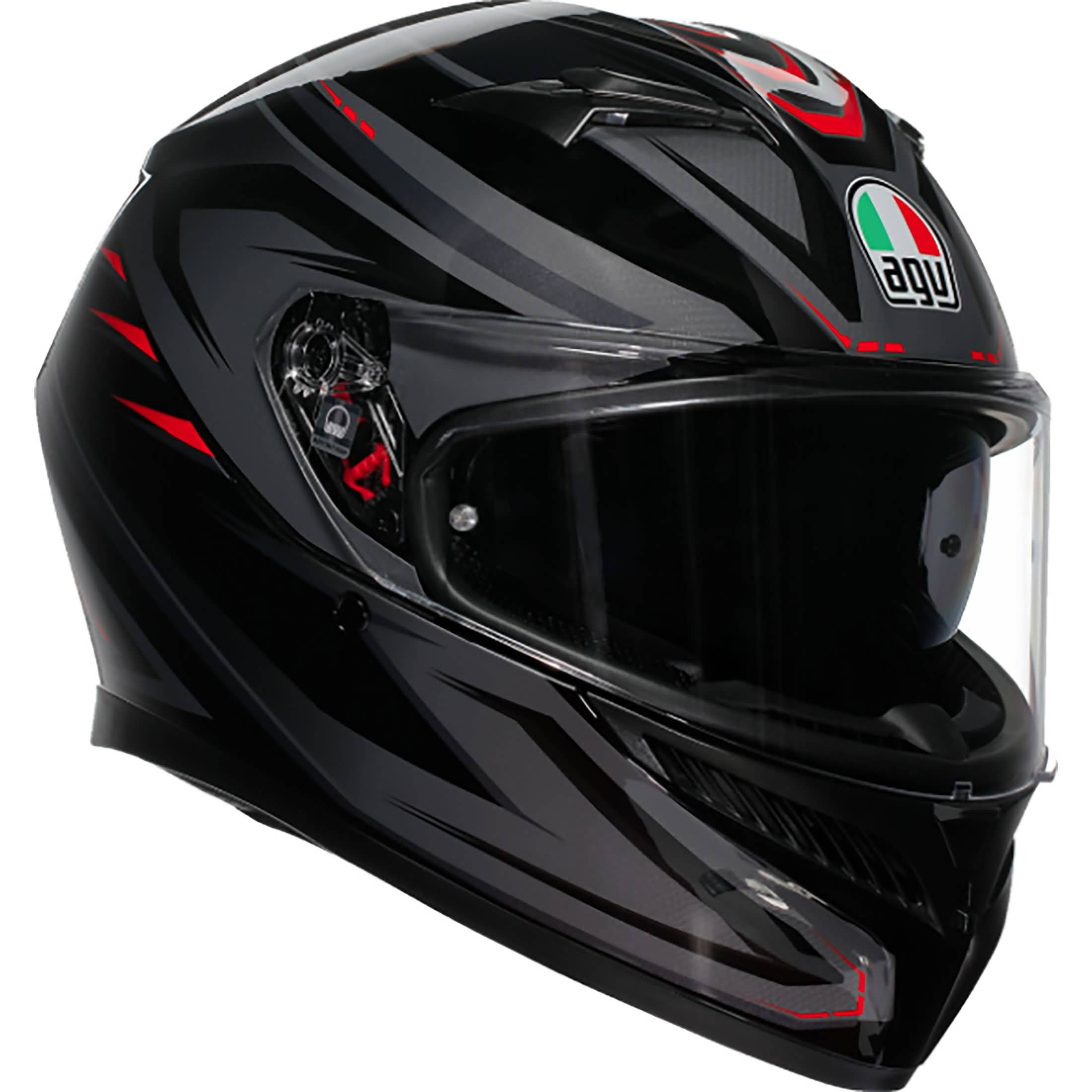 agv k5 jet red S Tempest Black/Red Helmet EasyR K5 JET EVO Comfort and