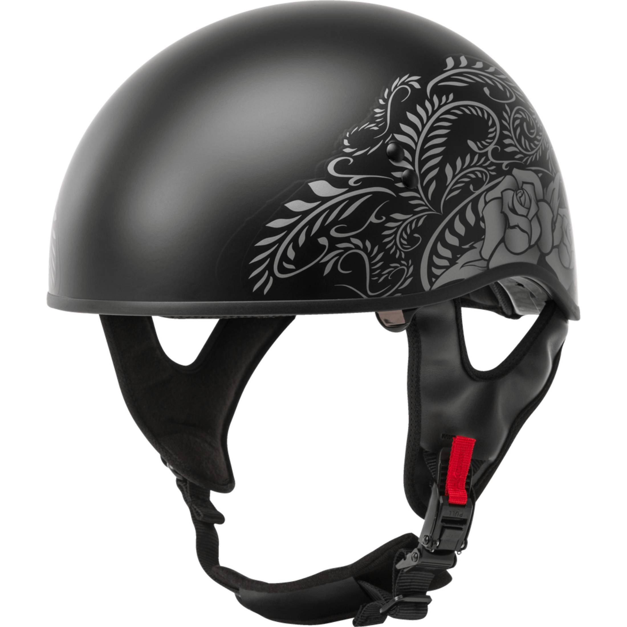 GMAX HH-65 Rose Half Naked Adult Cruiser Helmets-72-5447