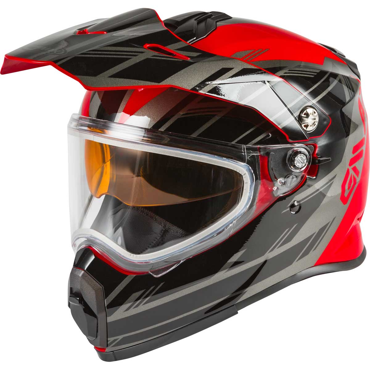 Gmax AT-21 Adventure Dual Sport Helmet - White, Polycarbonate Shell, DOT/ECE, XS To MD