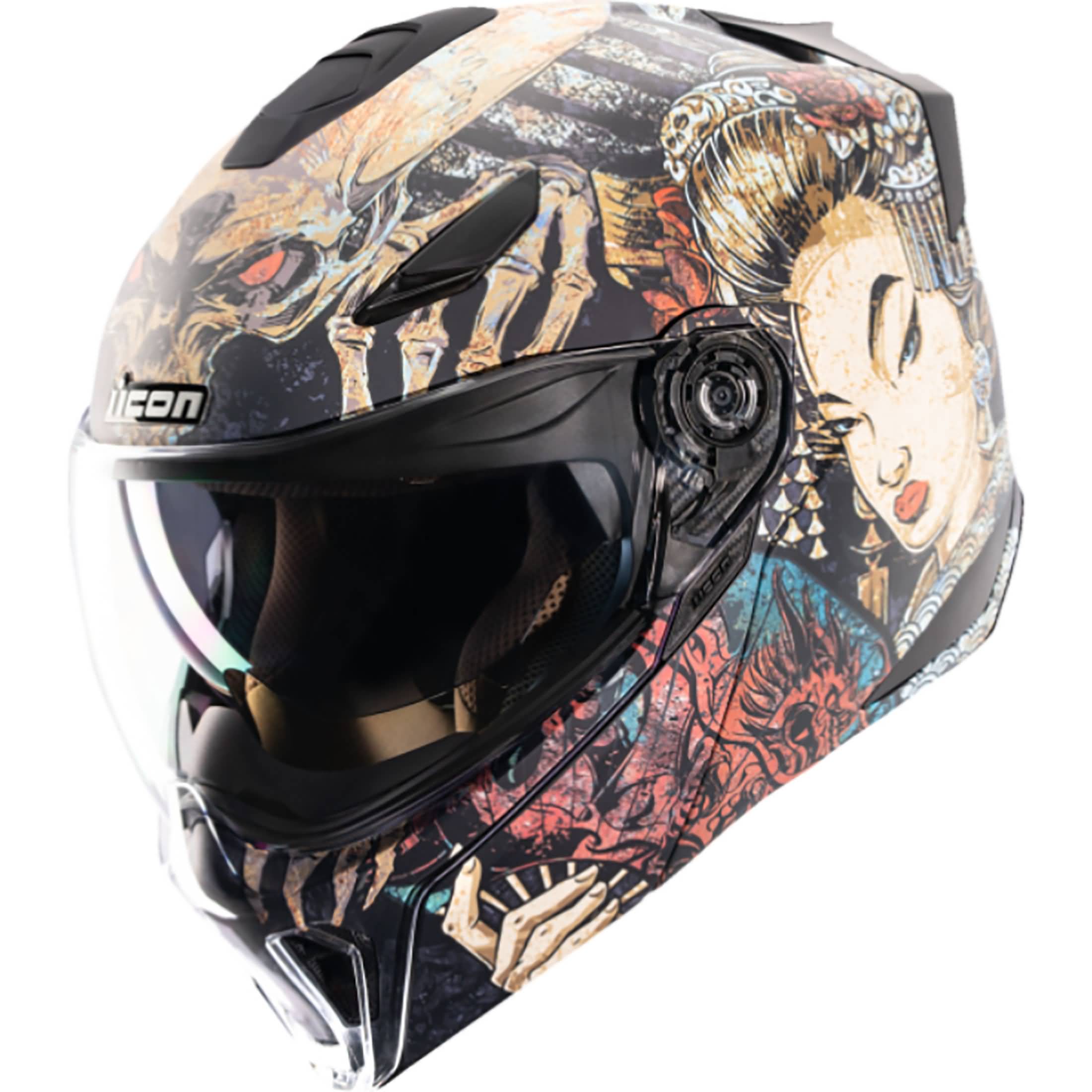 Icon Threshold Modular Odokuro Adult Street Helmets-0100
