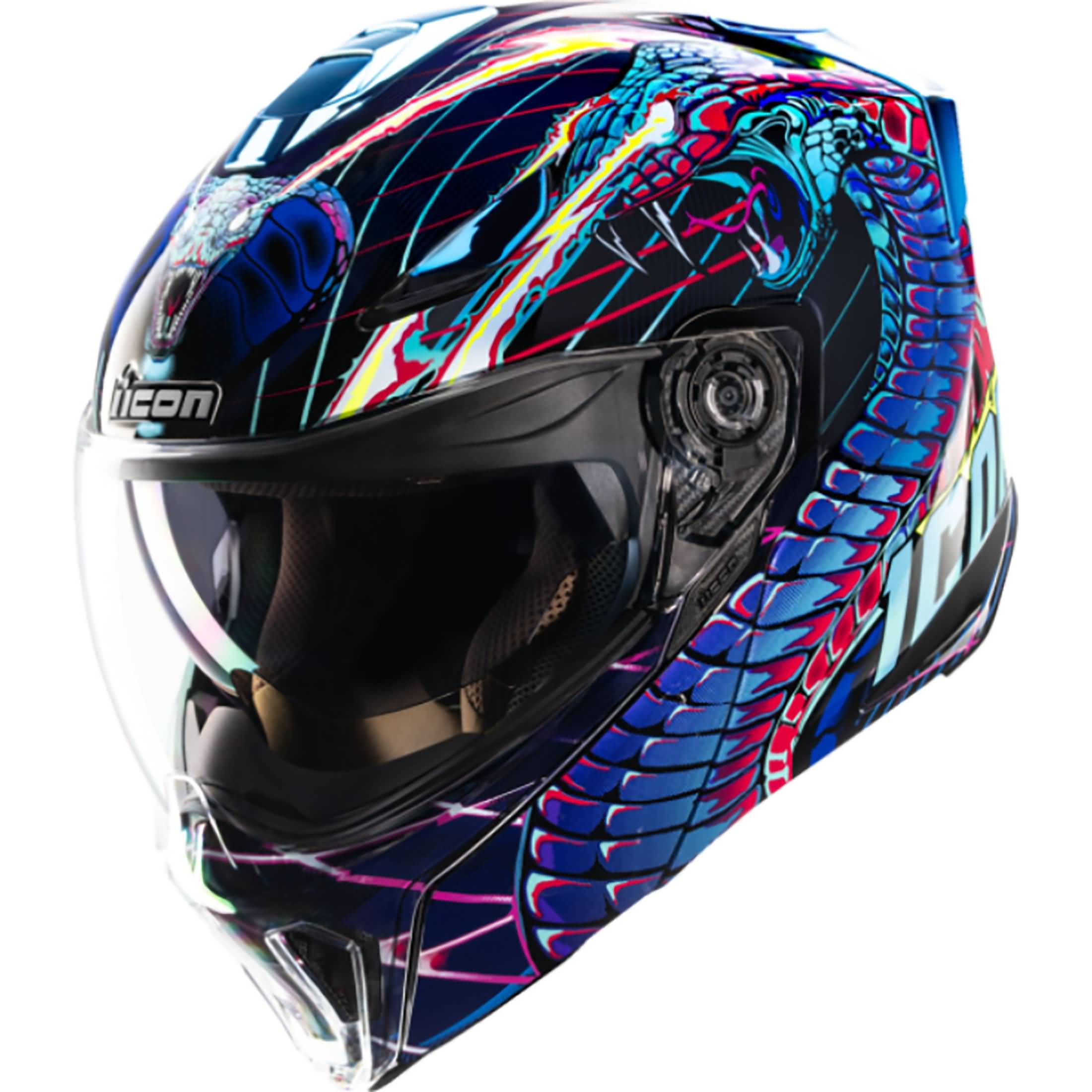 Icon Threshold Modular Synthwave Lazer Cobra Adult Street Helmets-0100