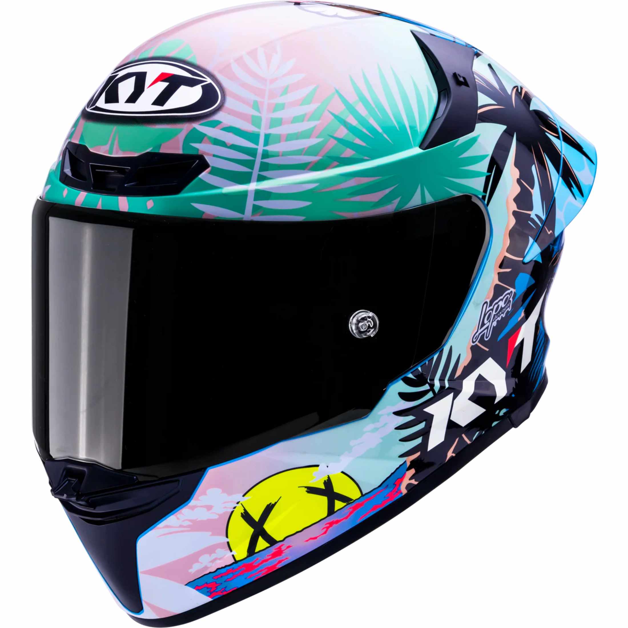 KYT TT-REVO Replica Editions Riccardo Rossi BCN Replica Adult Street Helmets-YTTRX058.2