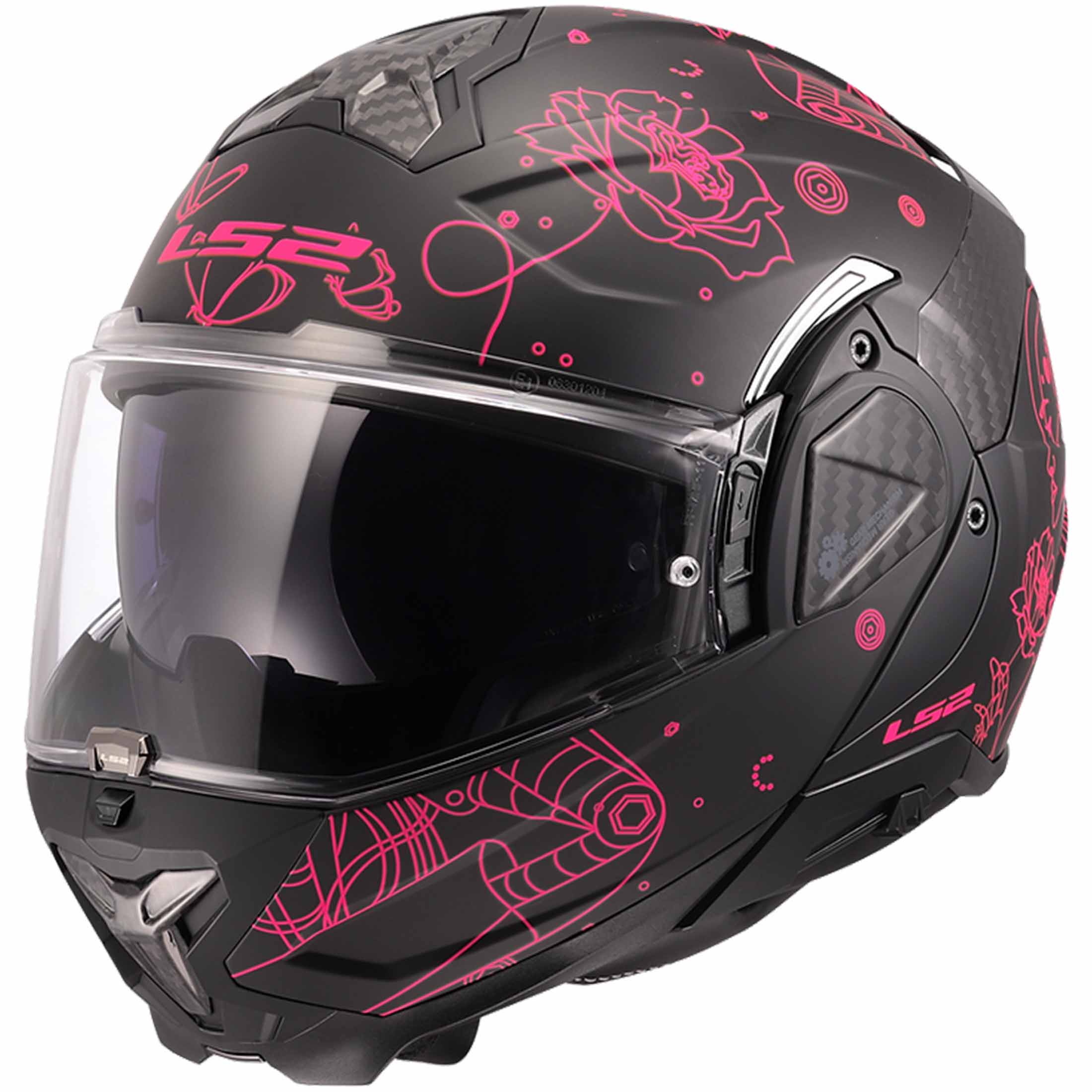 LS2 Advant II Sophia Helmet Matte Black/Pink / Small