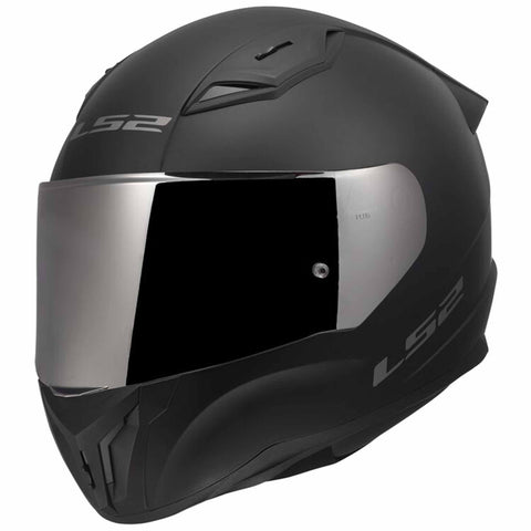 LS2 Centric Mirror Silver Shield Adult Street Helmets