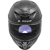 LS2 Dragon Carbon Solid Adult Street Helmets