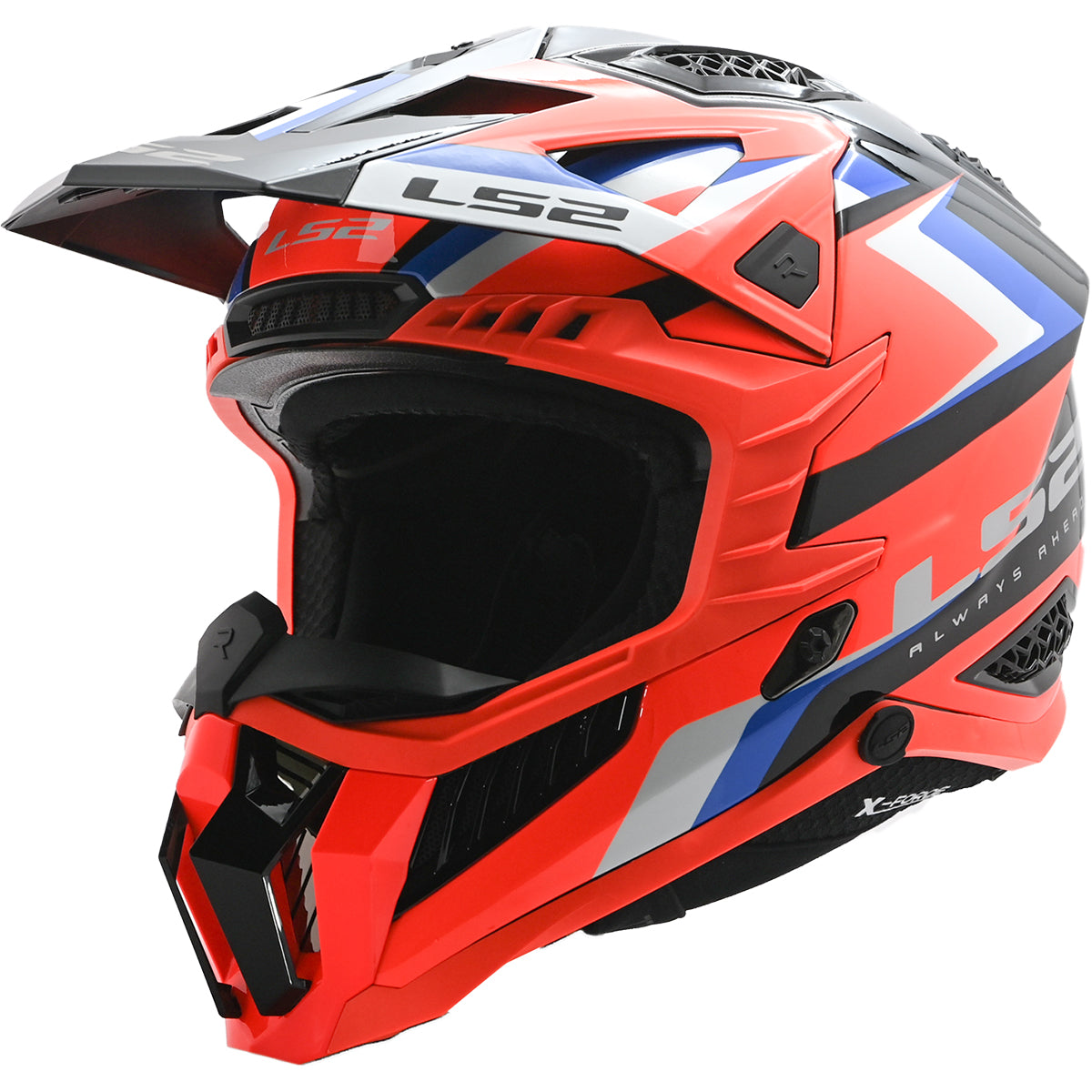 LS2 X-Force Sprint Helmet, Black/Orange/Blue / L
