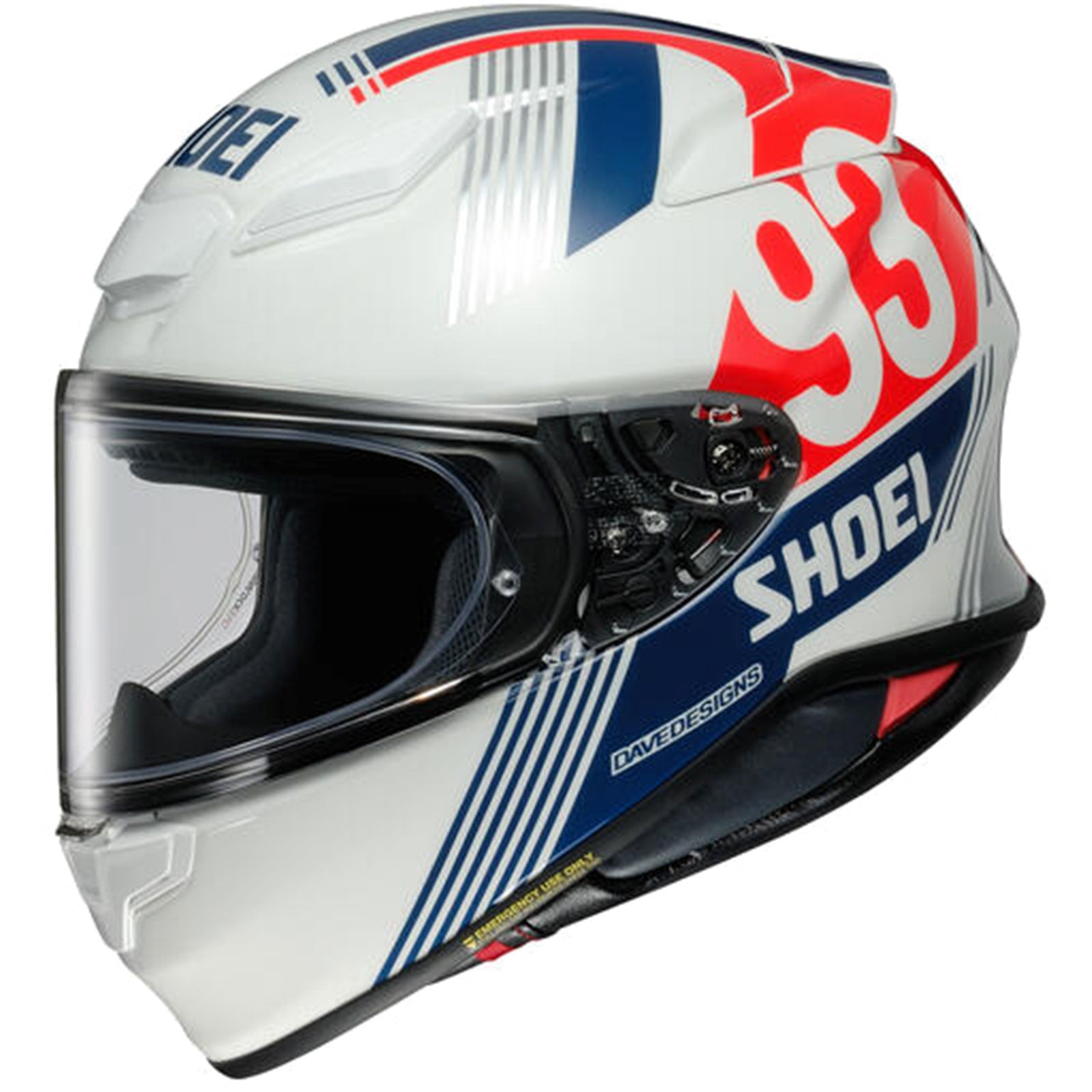 Shoei RF-1400 MM93 Retro Adult Street Helmets-0101