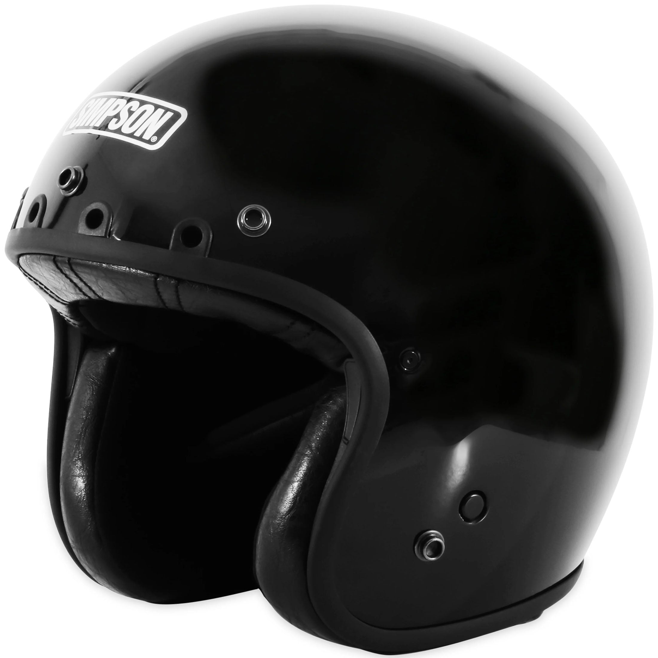 Simpson Chopper Solid Adult Cruiser Helmets-CHOP2XS