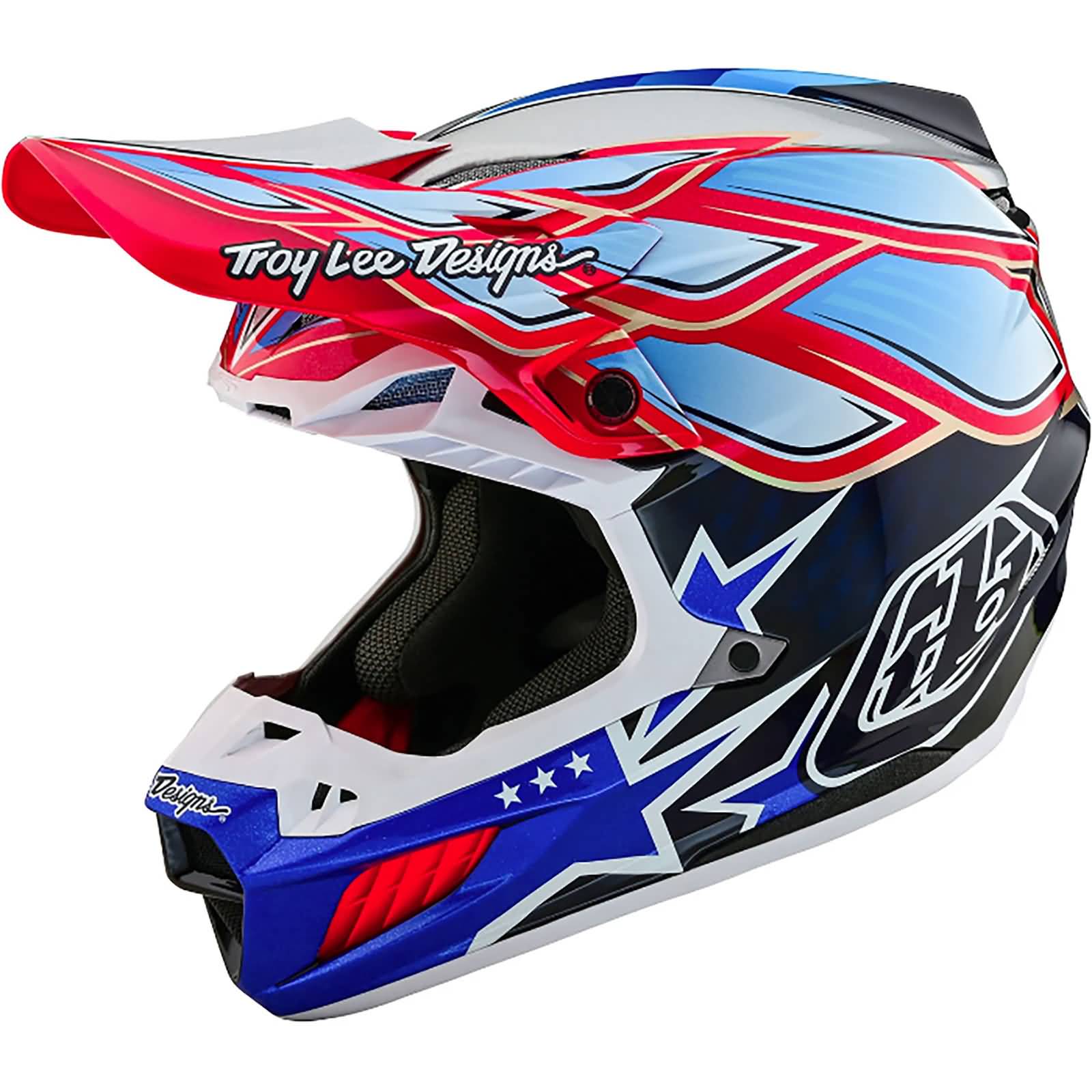 Troy Lee Designs SE5 Carbon Wings MIPS Adult Off-Road Helmets-171944001