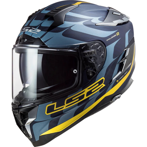 LS2 Challenger Carbon Flames Adult Street Helmets