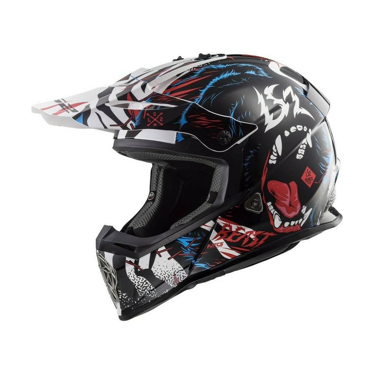 LS2 Fast V2 Mini Beast Youth Off-Ro-437