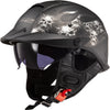 LS2 Rebellion Bones Half Adult Cruiser Helmets (Refurbished)