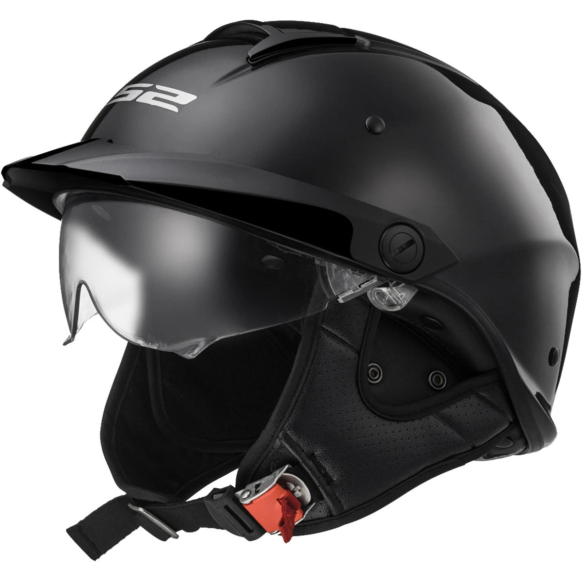 LS2 Rebellion Solid Half Face Adult Cruiser Helmets-590