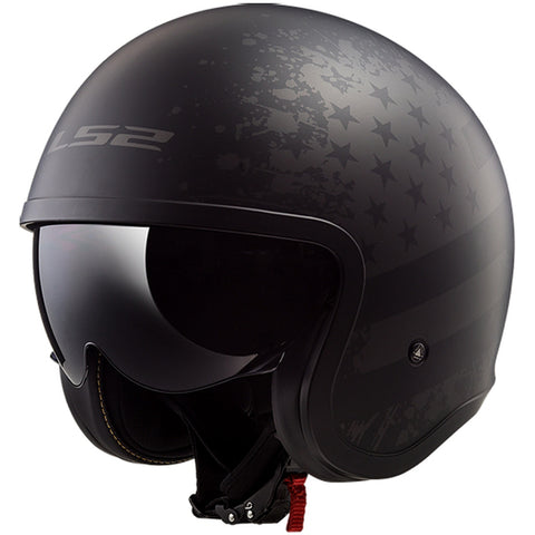 LS2 Spitfire Black Flag Adult Cruiser Helmets