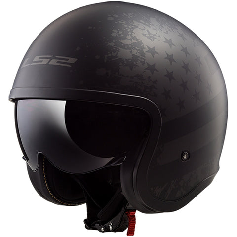 LS2 Spitfire Black Flag Open Face Adult Cruiser Helmets (Brand New)
