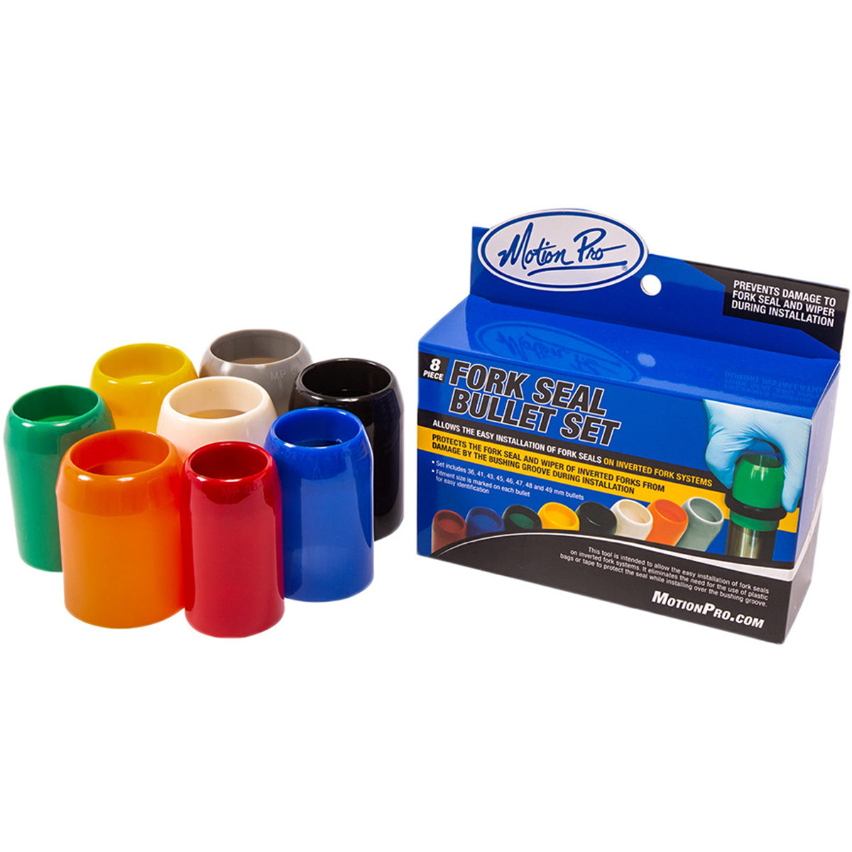 Motion Pro 8pcs Fork Seal Bullet Set-57-8677