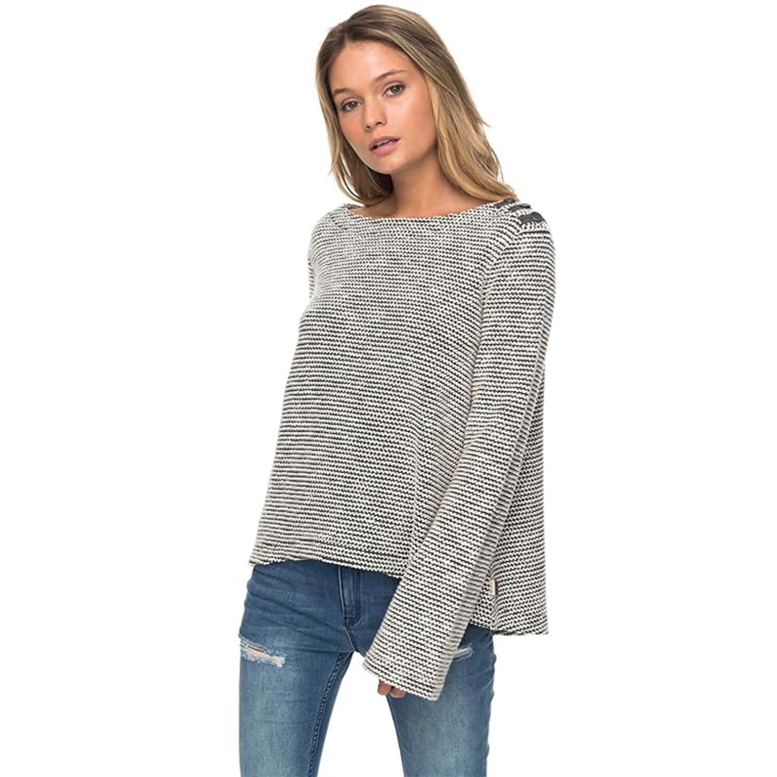 Roxy Free Thinking Women's Sweater Sweatshirts - Charcoal Heather