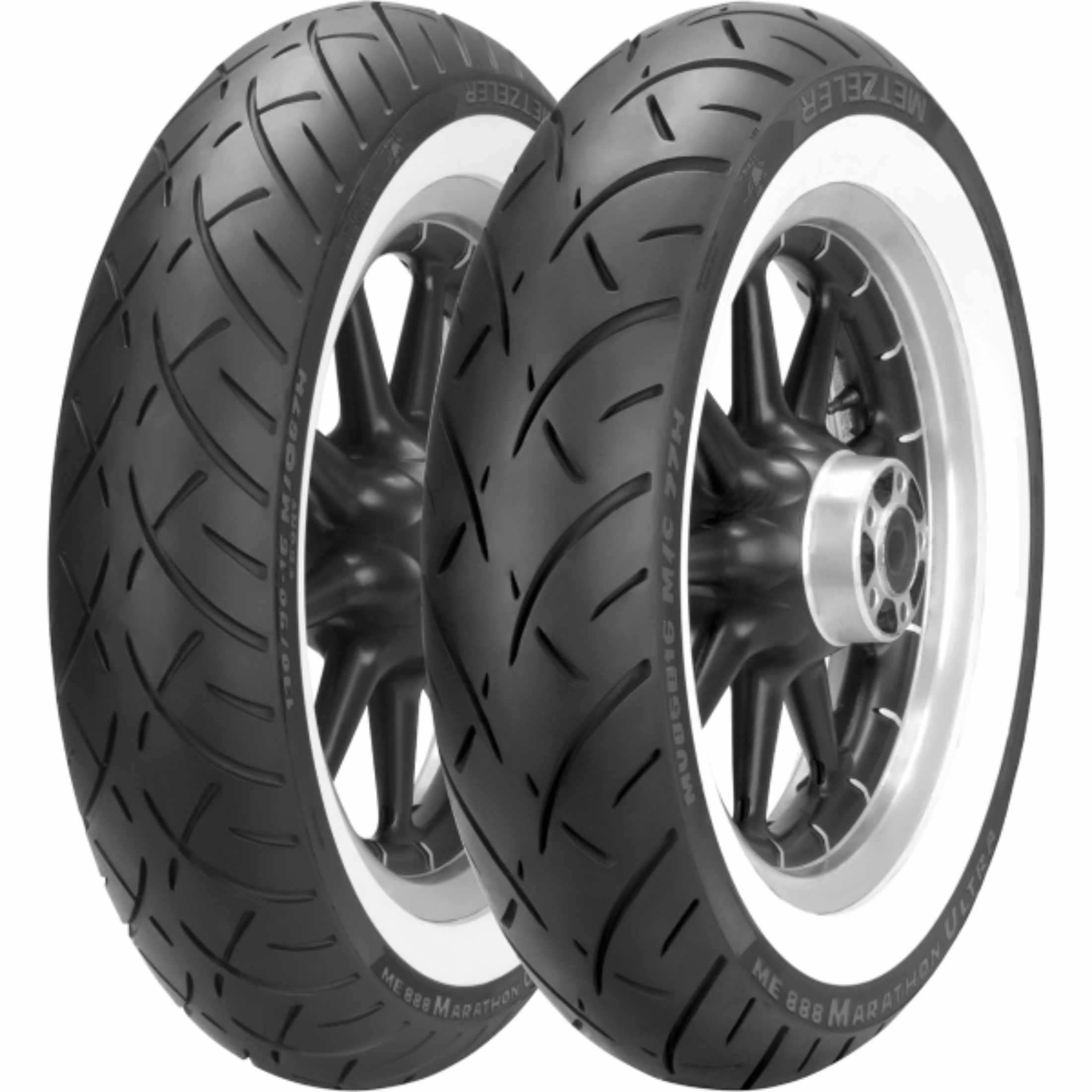 Metzeler ME 888 Marathon™ Ultra Reinforced Wide Whitewall Bias Belted 16" Front Cruiser Tires-0306