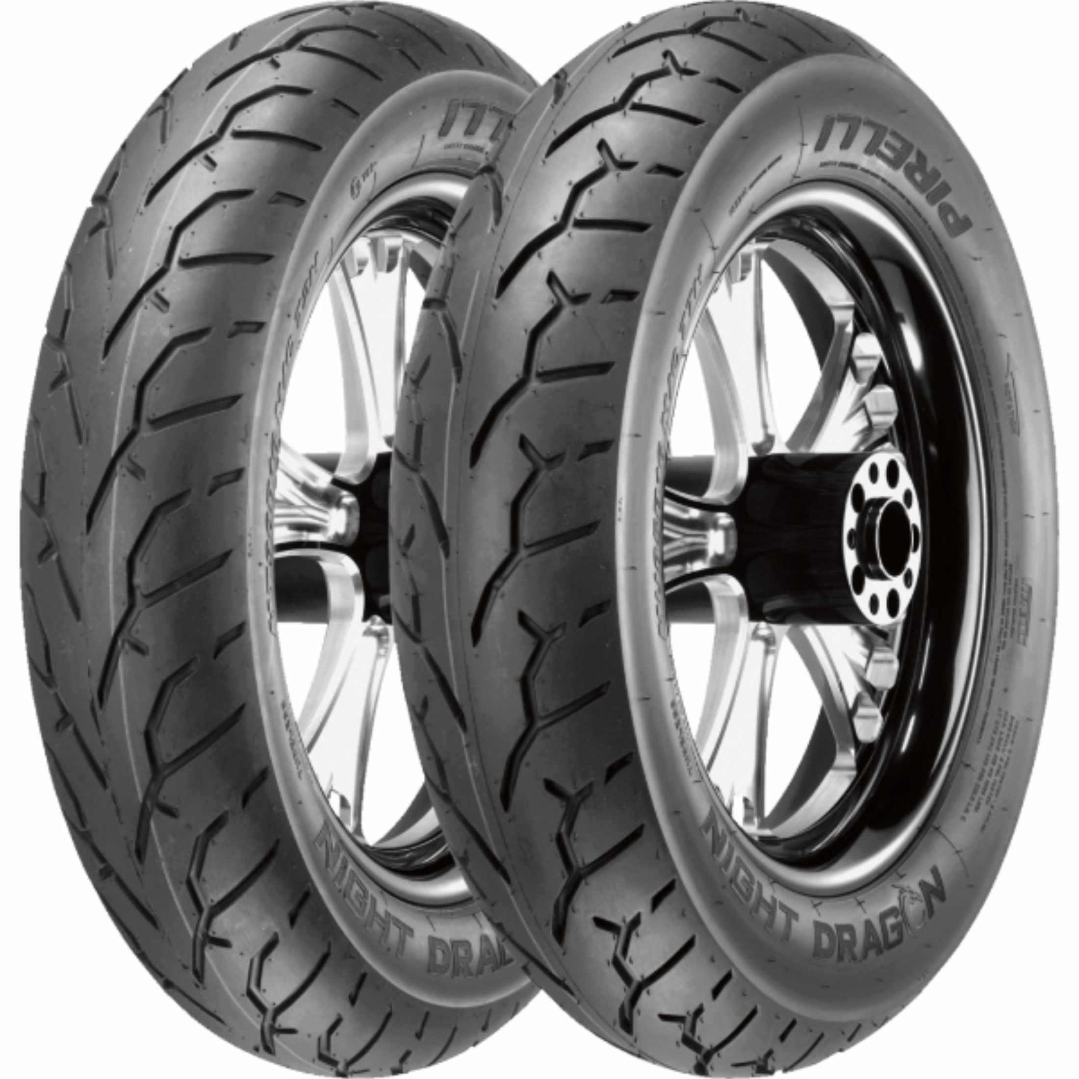 Pirelli Night Dragon Radial 16" Rear Street Tires - Black