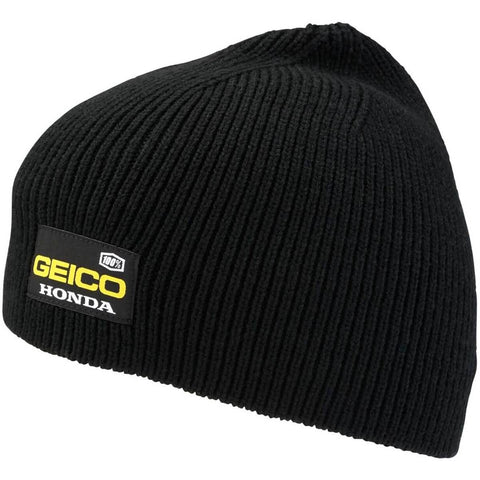 100% Geico Honda Pit Men's Beanie Hats (Brand New)