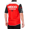 100% Geico/Honda Blitz Men's Button Up Short-Sleeve Shirts (Brand New)