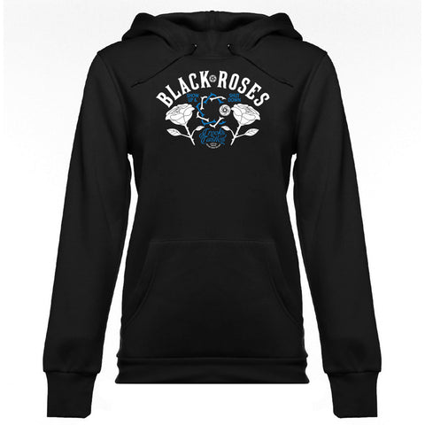 Crooks & Castles Black Rose Women's Hoody Pullover Sweatshirts (Brand New)