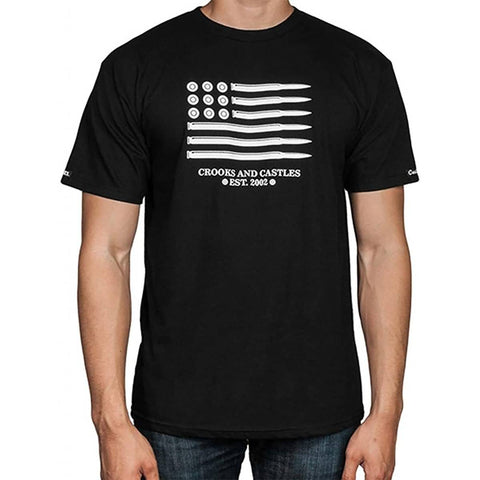 Crooks & Castles Ammo Flag Men's Short-Sleeve Shirts (Brand New)