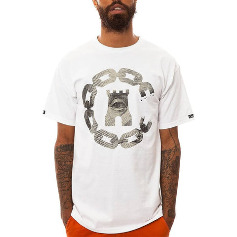 Crooks & Castles Currency Chain C Crew Men's Short-Sleeve Shirts (Brand New)