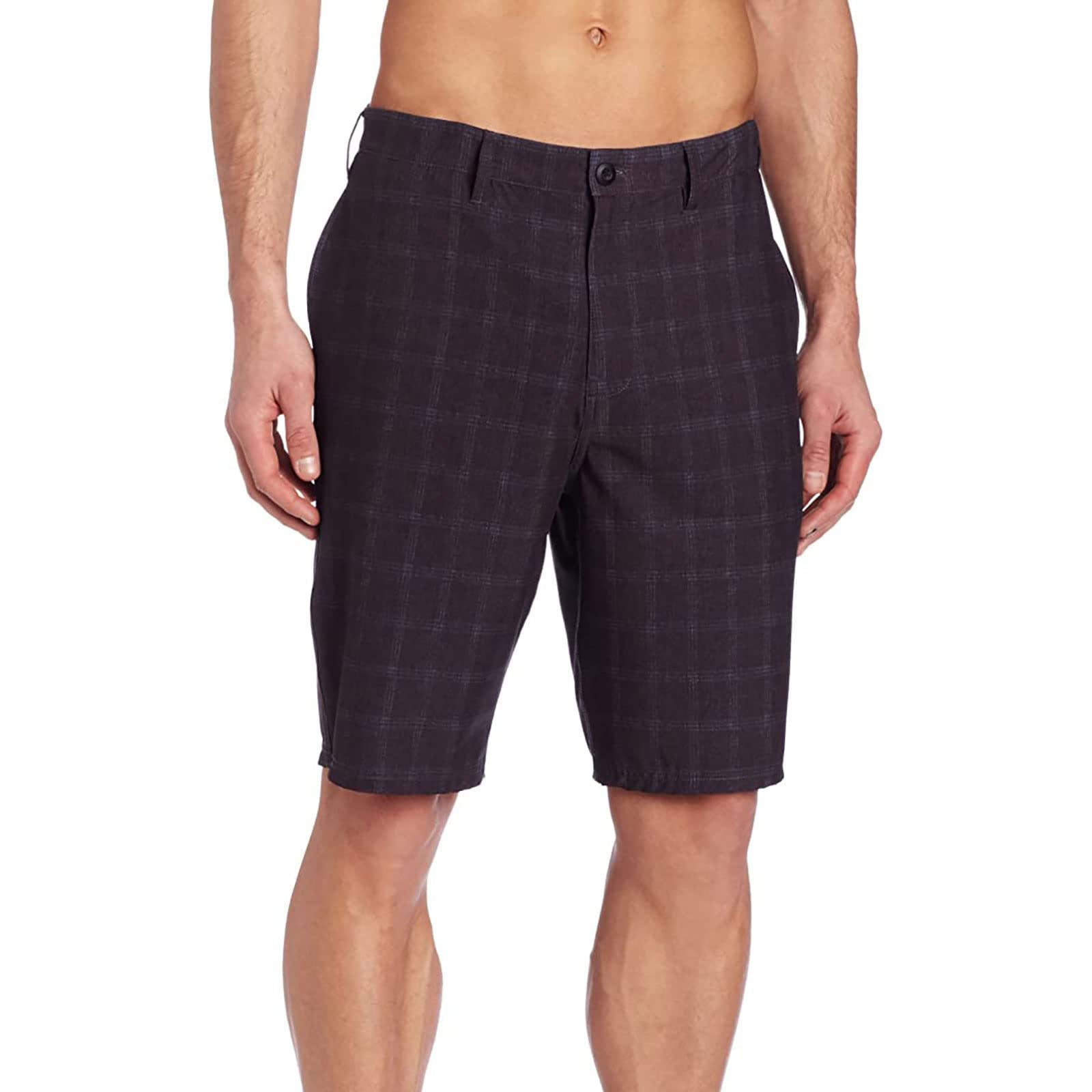 DC Gilfred Hybrid Men's Walkshort Shorts - Black Storm Print