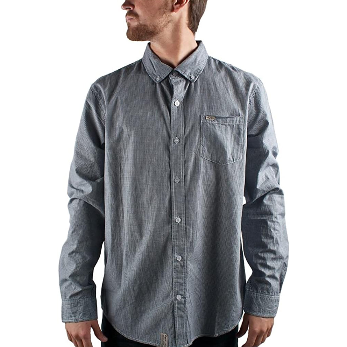 LRG Core Check Men's Button Up Long-Sleeve Shirts-J122003