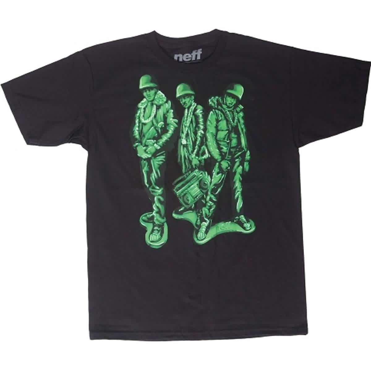 Neff Run Green Men's Short-Sleeve Shirts - Black