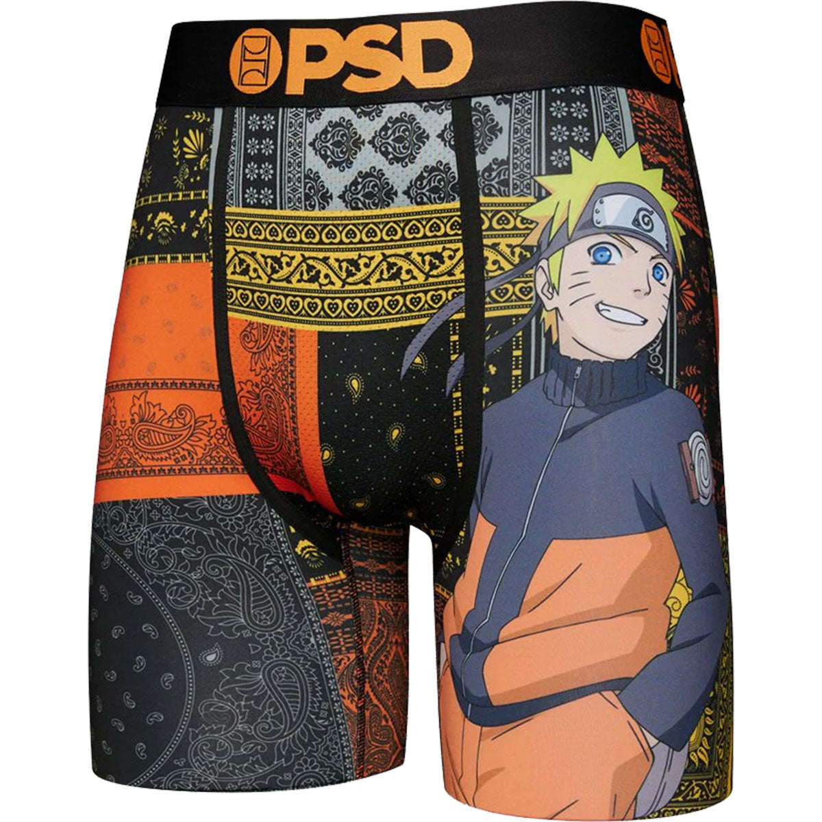 PSD Naruto Patches Boxer Men's Bottom Underwear-221180110