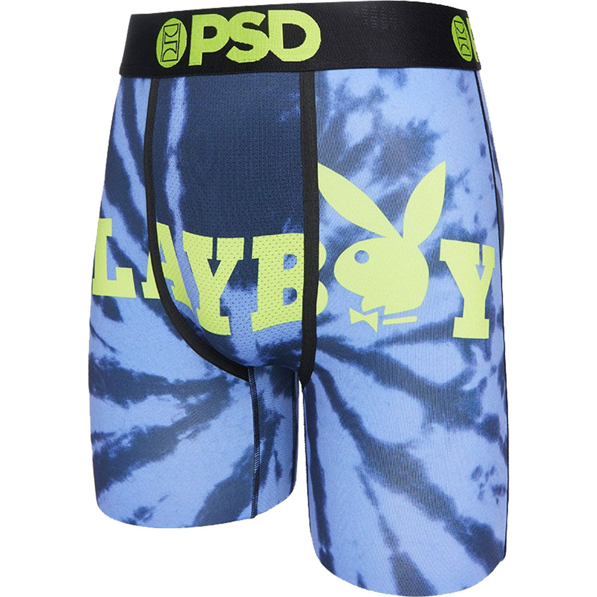 PSD Playboy Tie Dye Logo Boxer Men's Bottom Underwear-122180047-blk-s-f