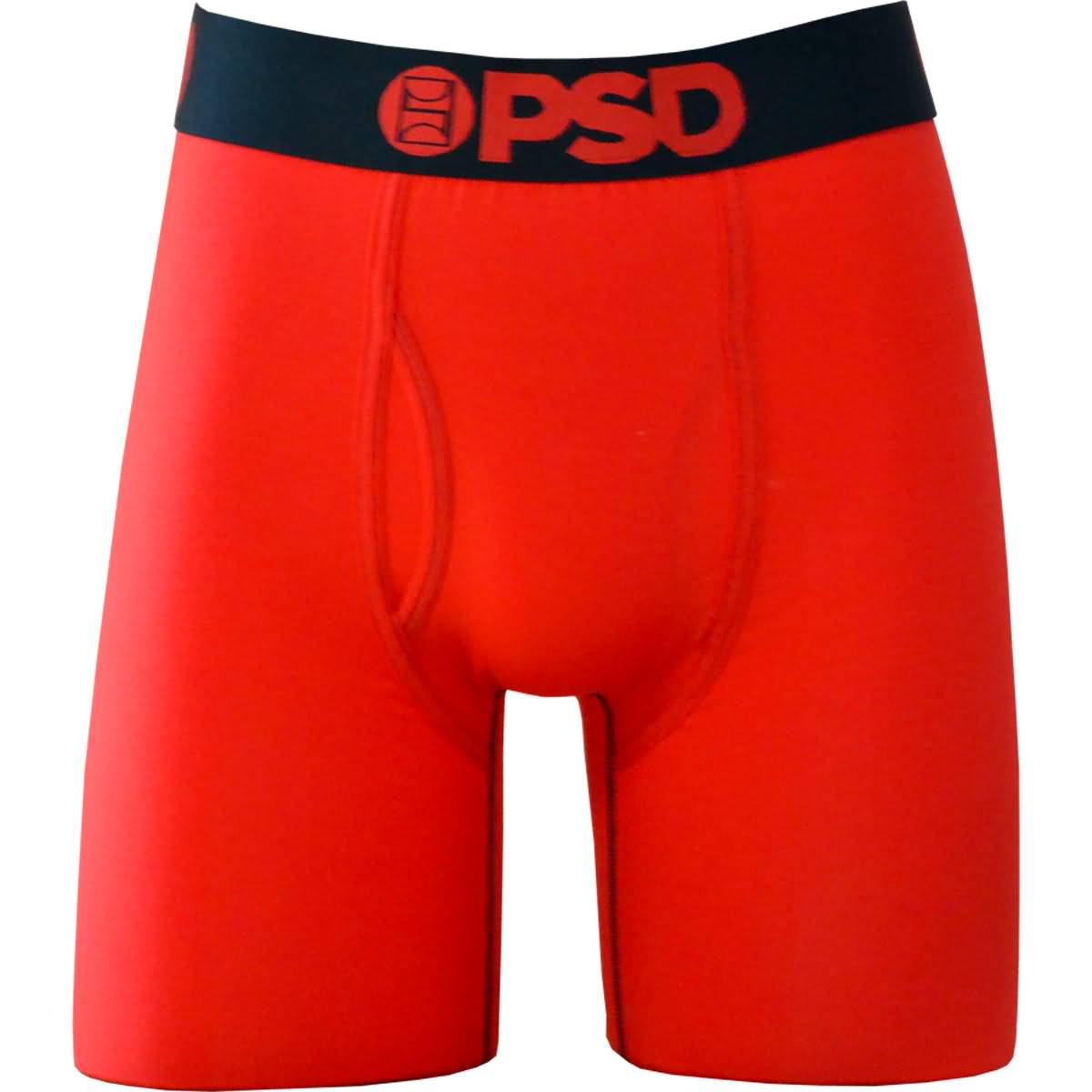 PSD Modal Red With Black Waistband Boxer Men's Bottom Underwear-91171026