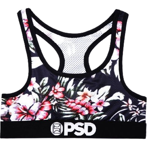 PSD Warm Flowers Sports Bra Women's Top Underwear (Refurbished, Without Tags)
