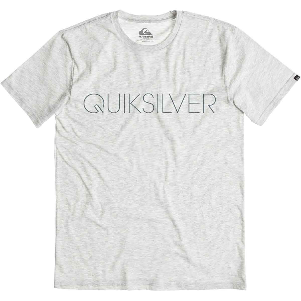 Quiksilver Thin Mark Modern Fit Men's Short-Sleeve Shirts - Snow White Heather