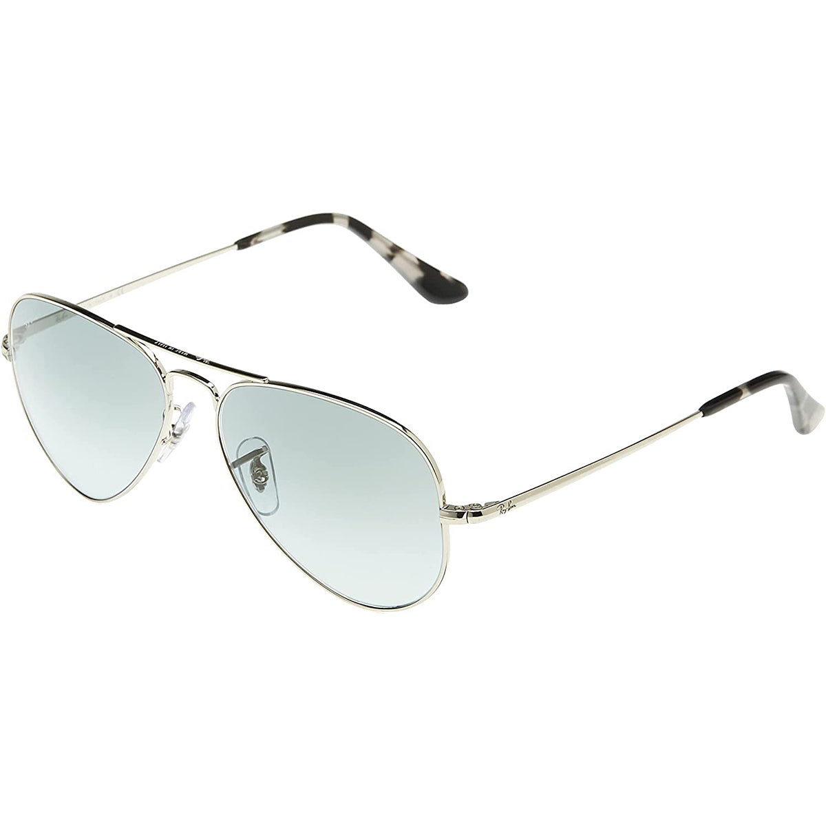 Ray-Ban Blaze Aviator Sunglasses with Grey Lenses in Matte Black