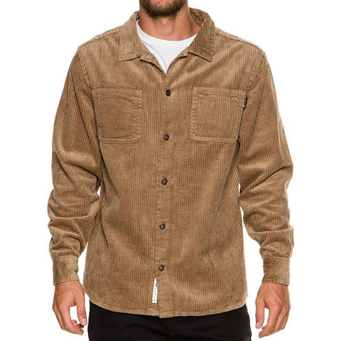 Rusty Buzzed Men's Button Up Long-Sleeve Shirts (Brand New)