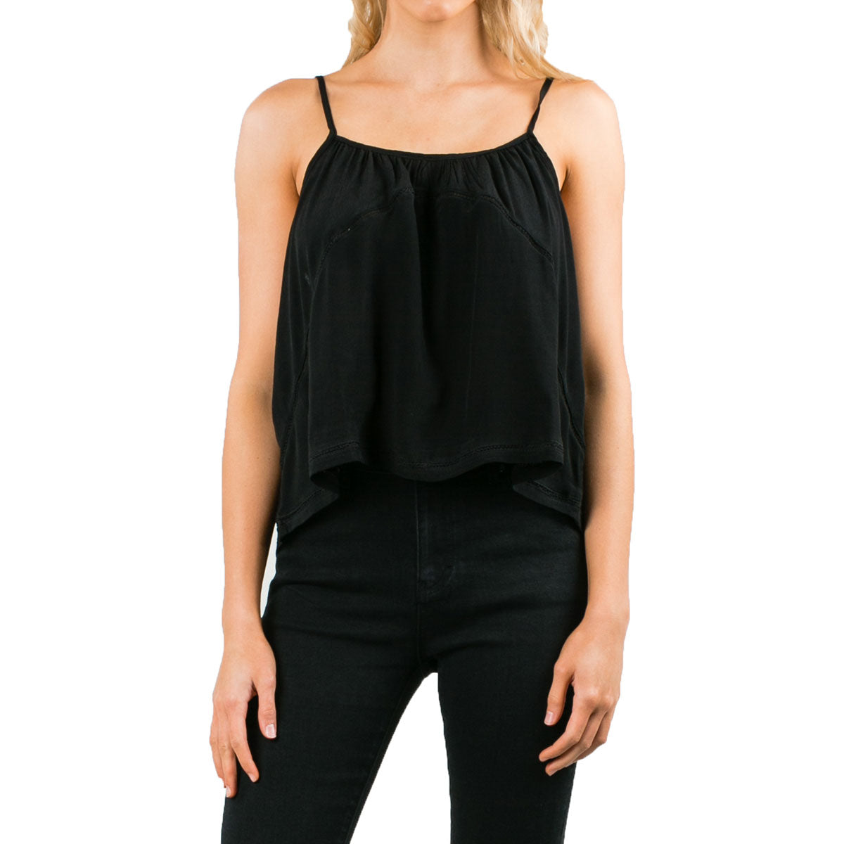 Rusty Women's Rider Cami Top Shirts-WSL0528-BLK