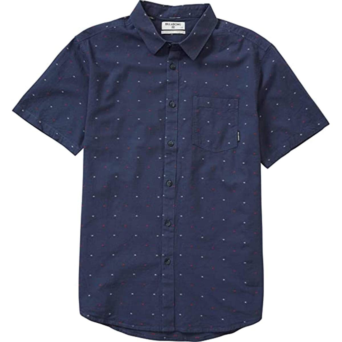Billabong Cruisin Men's Button Up Short Sleeve Shirts - Navy