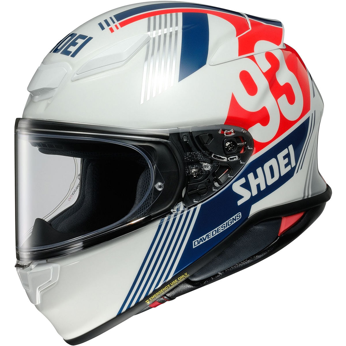Shoei RF-1400 MM93 Retro Adult Street Helmets-0101