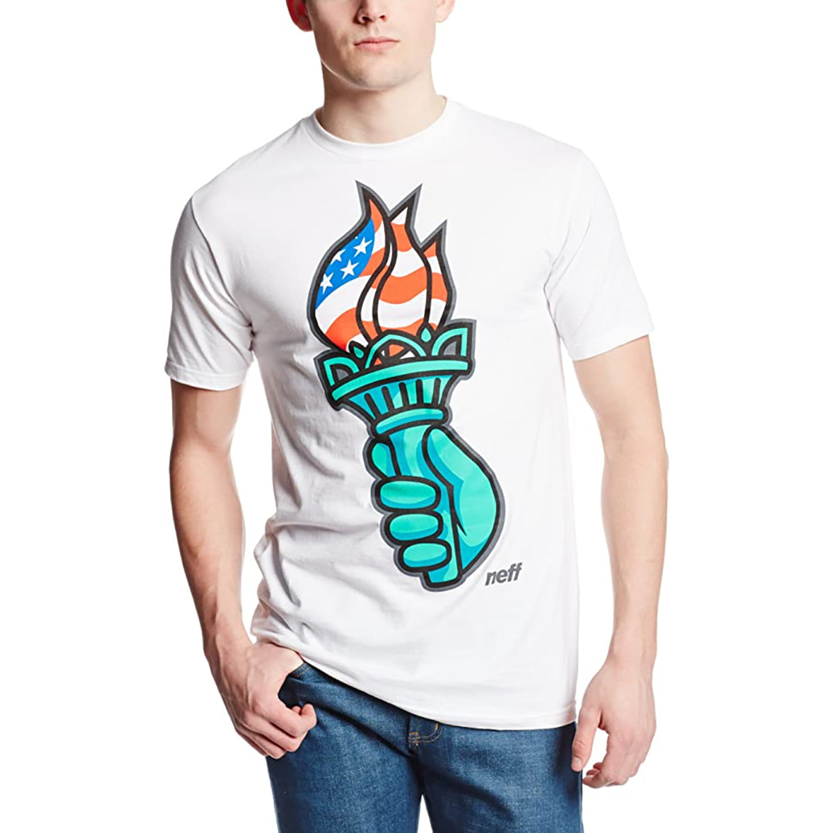 Neff Liberty Hand Men's Short-Sleeve Shirts - White